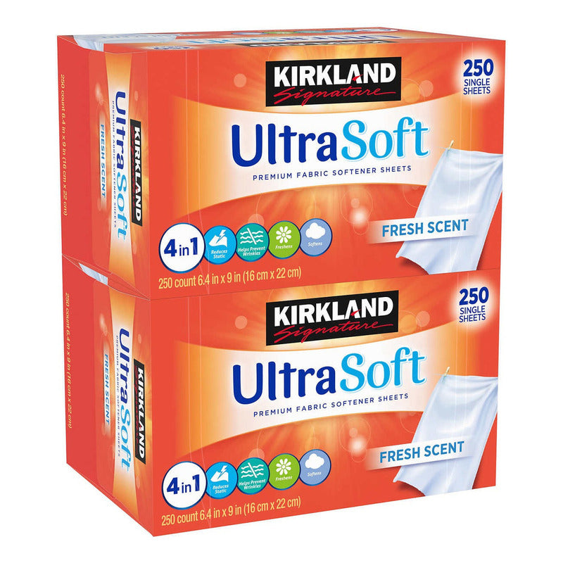 Kirkland Toallas Para Secadora Suavizantes De Tela 500 Hojas