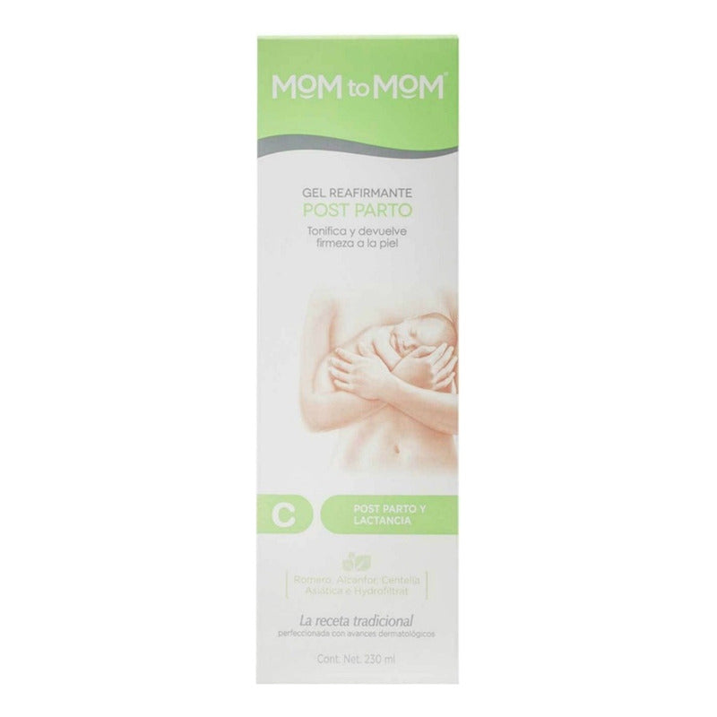 Mom To Mom Etapa C Gel Reafirmante Para Abdomen Mujer - 230ml - Con Romero Y Centella Asiática - Crema Reafirmante Corporal Para Flacidez Abdominal