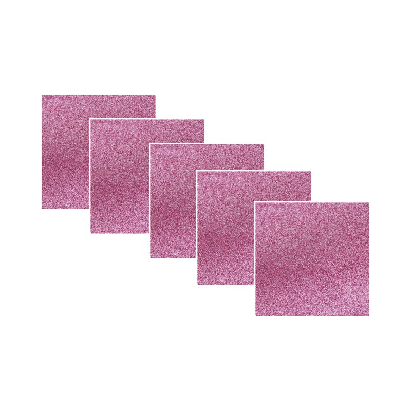 Hoja De Fomi Diamantado Color Rosa De 23x30cm 20 Piezas