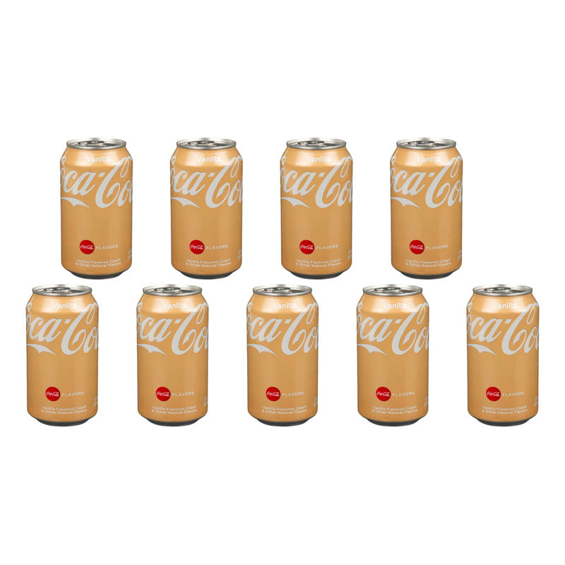 Refresco Coca Cola Sabor Vainilla 9 Piezas De 355ml