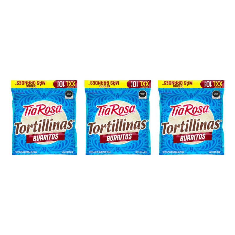 Tortillas Para Burritos Tía Rosa 3 Piezas De 580g