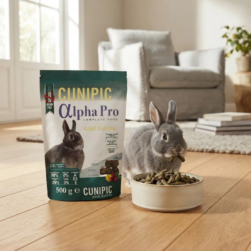 Cunipic Alpha Pro Alimento Para Conejo Adulto, 500 G