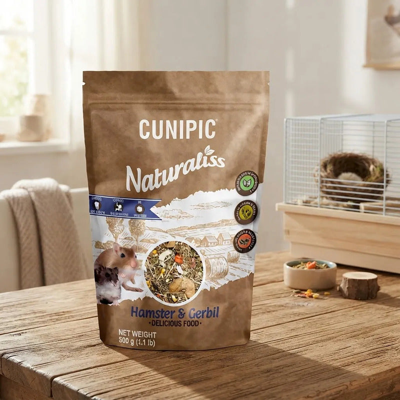Cunipic Naturaliss Alimento Para Hámster Y Gerbo, 500 G