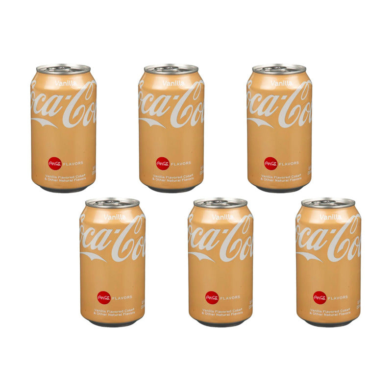 Refresco Coca Cola Sabor Vainilla 6 Piezas De 355ml
