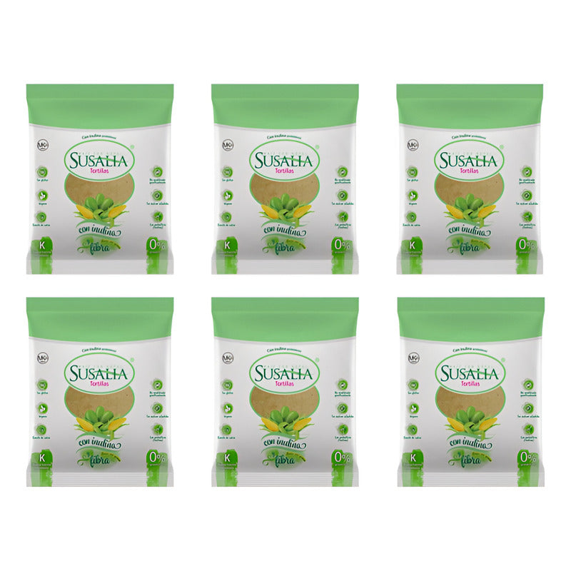Tortillas Susalia Maíz Con Nopal 6 Piezas De 500gr