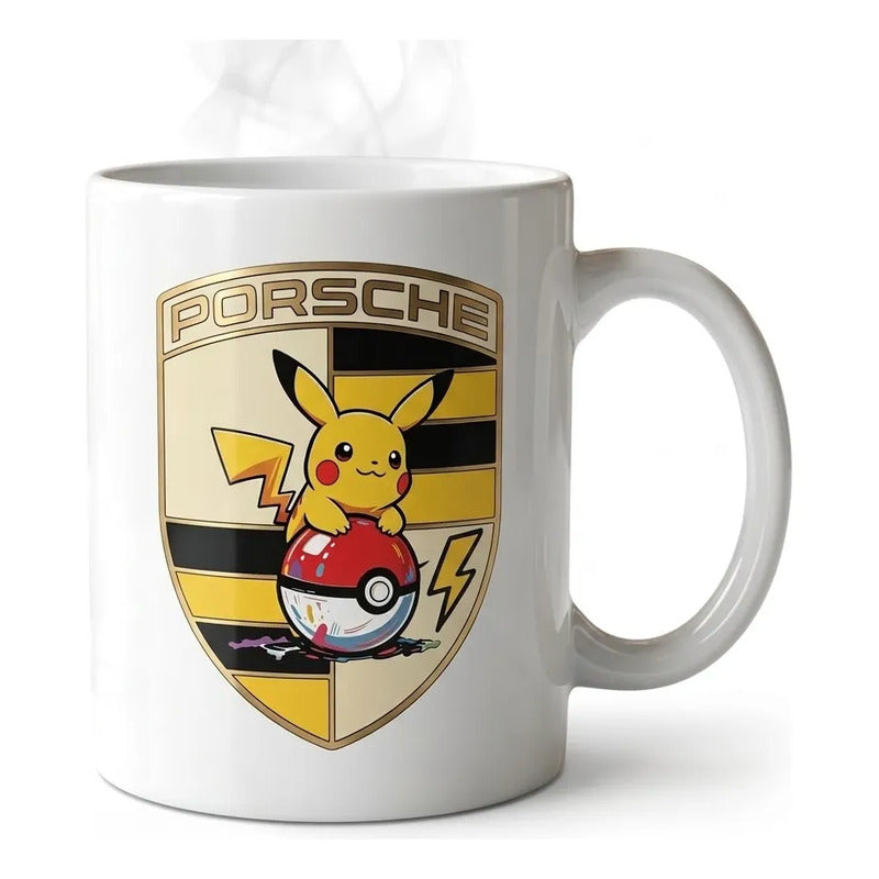 Taza Porsche Picachu Blanco Picachu - Porsche