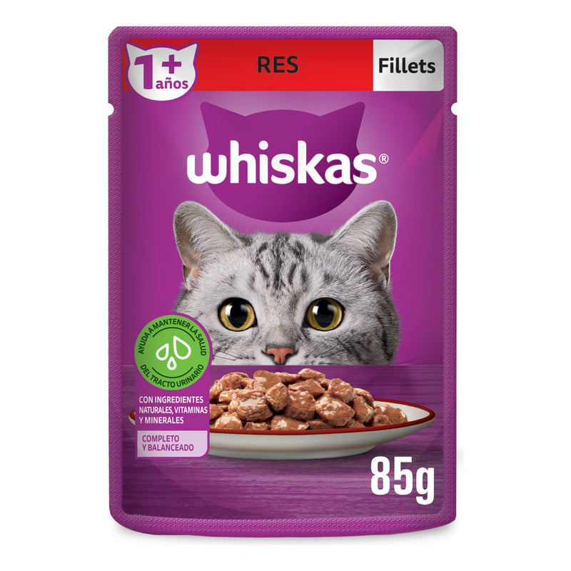 Pack X24 Sobres Multisabor Para Gato Adulto 85g Whiskas