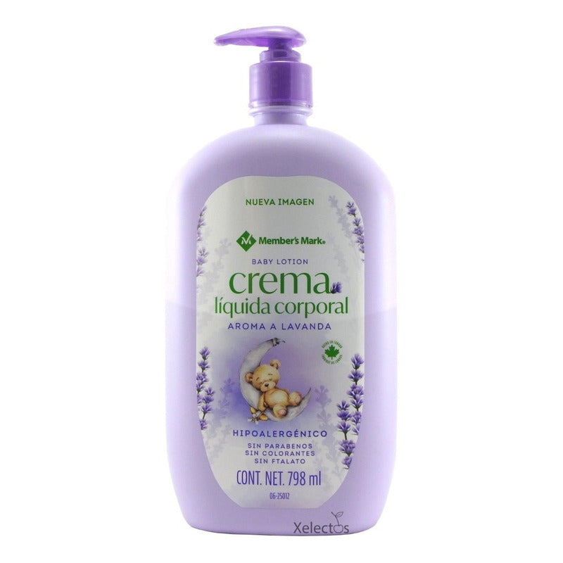 Crema Corporal Relajante Para Bebé Lavanda Hipoalergénico