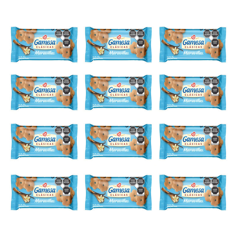 Gamesa Galleta Maravilla 100 Gr Pack De 12 Pzas
