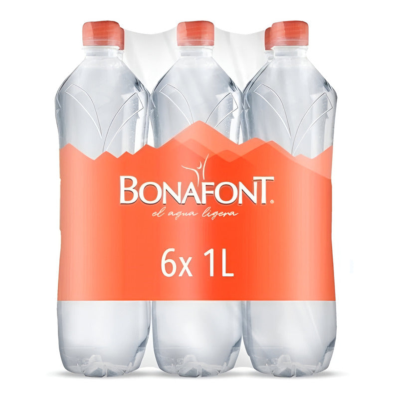 Agua Bonafont Natural 18 Botellas 1 L C\u