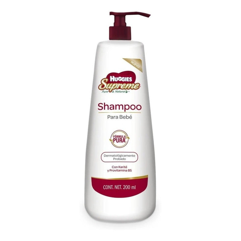 Shampoo Para Bebé Huggies Supreme Con Karité 200 Ml
