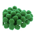Mercería Pom Poms De 19mm Color Verde Bandera 2 Paq De 100pz