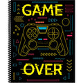 Cuaderno Profesion Senfort Gamer Cuadro Chico Negro 80 Hojas Negro