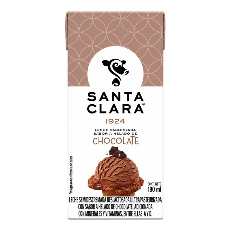 Santa Clara Sabor Chocolate 180ml (24piezas)