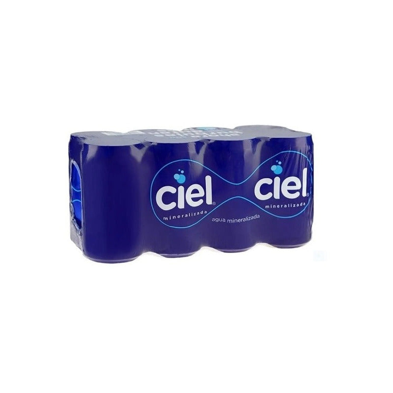 Agua Mineralizada Ciel 8 Latas De 235 Ml C/u  (2 Paq)