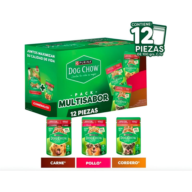 Alimento Húmedo Para Perro Purina Dog Chow Adulto (12piezas)