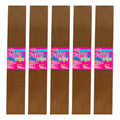 Papel Crepe Color Cafe Claro De 50cm X 2m 10 Pliegos Café Claro Papel Crepe