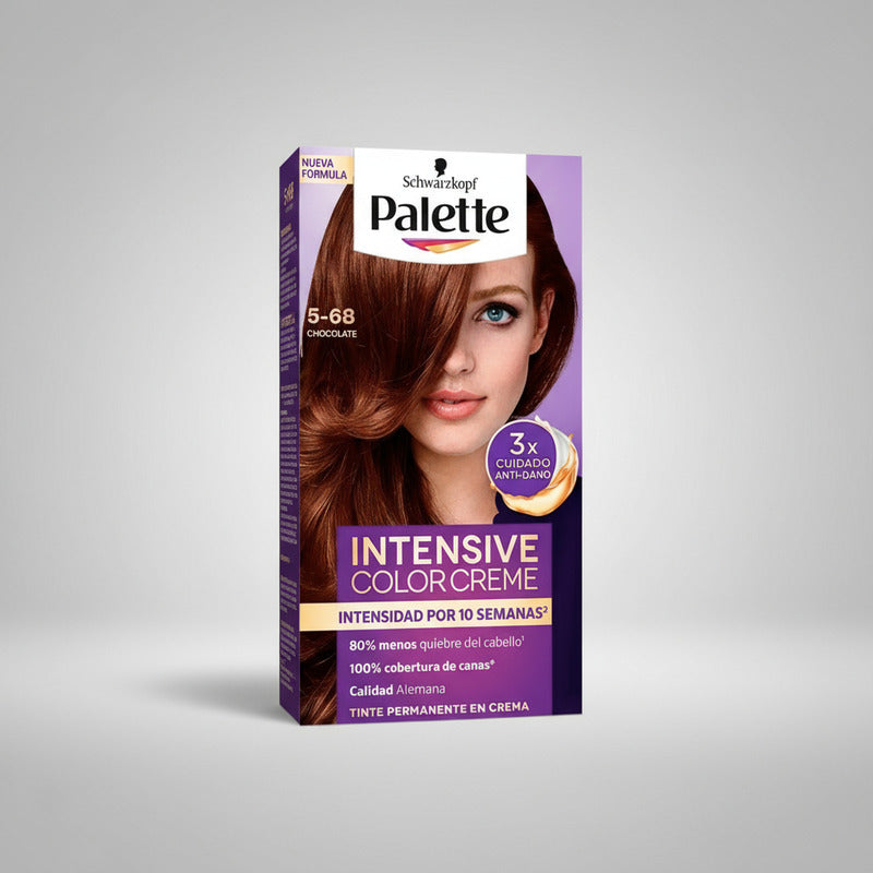 Tinte Para Cabello Palette 5-68 Chocolate 4 Piezas De 50ml 5-68 Chocolate