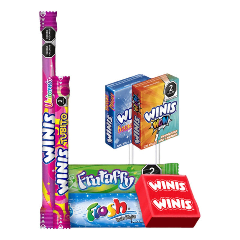 Dulces Surtidos Winis Rómpela Bolsa 1.3 Kg Para Fiestas Y Reuniones
