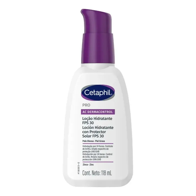 Hidratante Facial Cetaphil Pro Ac Contol Fps 30 De 110ml Grasa Día