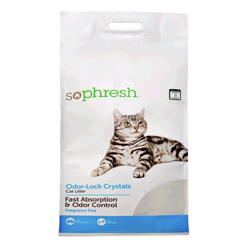 Arena Para Gato Cristales De Sílice Sophresh Odor Lock