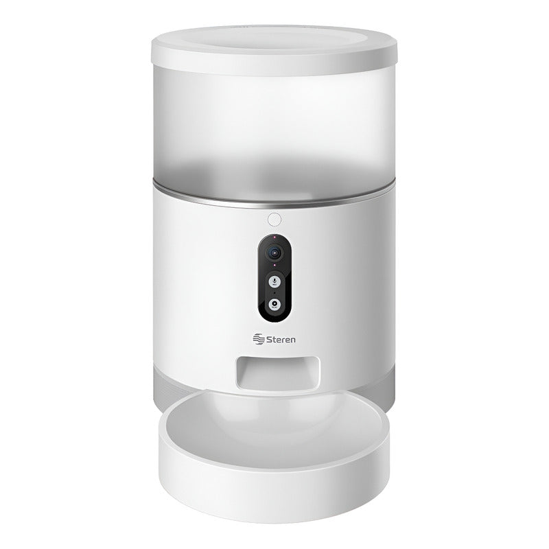 Dispensador Wi-fi Alimento Cámara Full Hd Y Grabador De Voz Dispensador Blanco