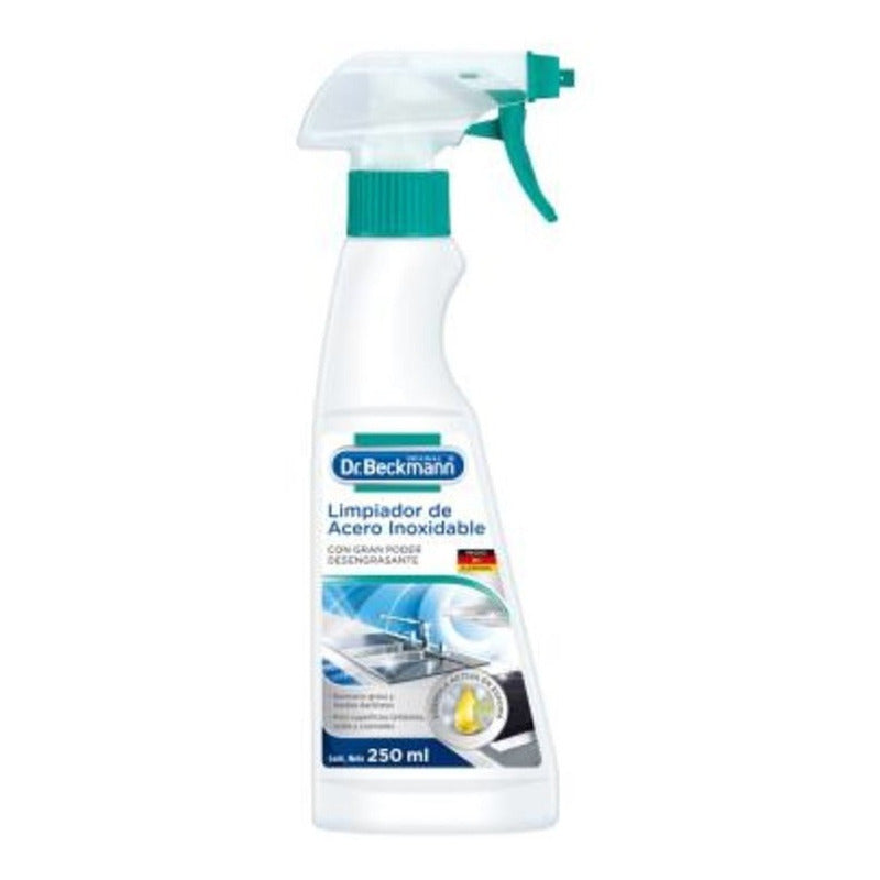 3 Pzas De Limpiador De Acero Inoxidable Dr. Beckmann 250 Ml