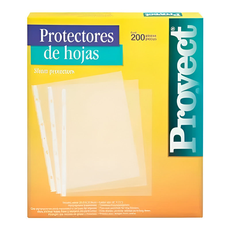 Protector De Hojas Azor Proyect Carta 200 Piezas