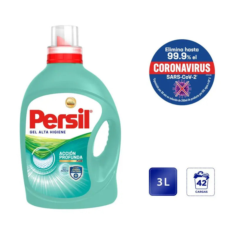 Detergente Líquido Persil Alta Higiene Acción Profunda 3l