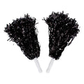 Pompones De Porrista Color Negro 2 Piezas De 38cm Negro