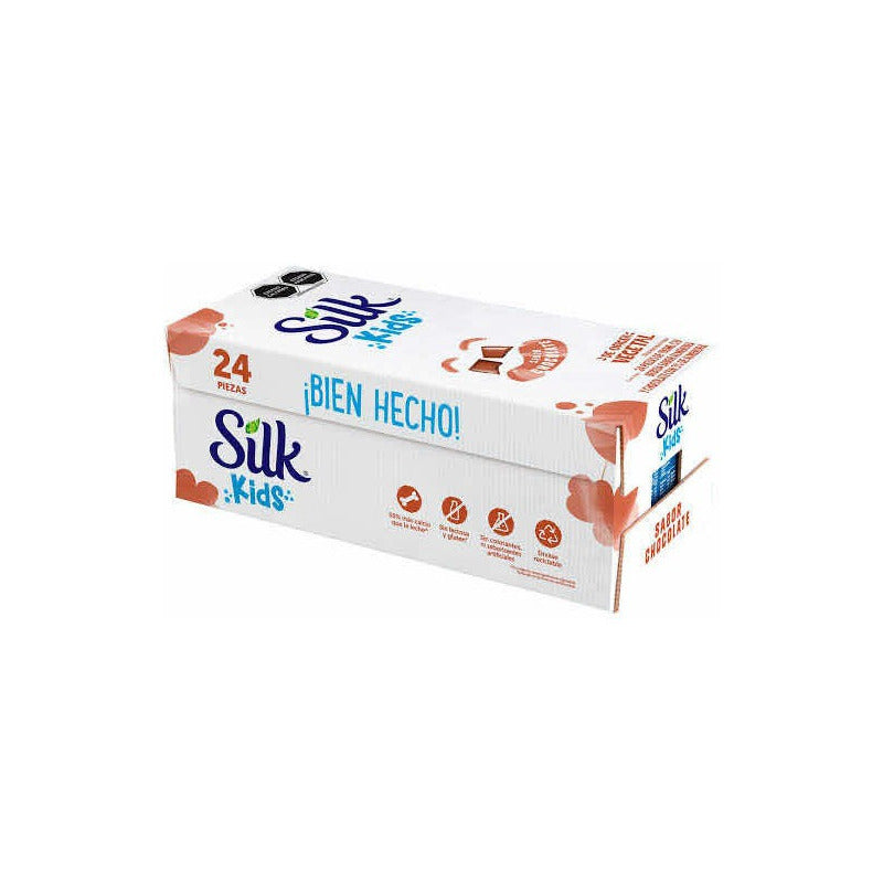 Leche De Almendra Sabor Chocolate Silk De 190ml (24pzas)