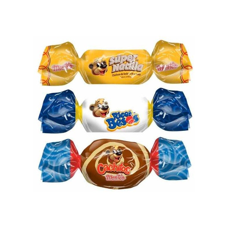 Dulces Chiclosos De Leche Surtidos Montes De 1.3kg