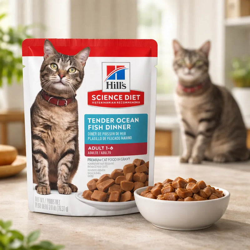 Alimento Húmedo Gato Adulto Pescado Trocitos En Gravy, 79 G