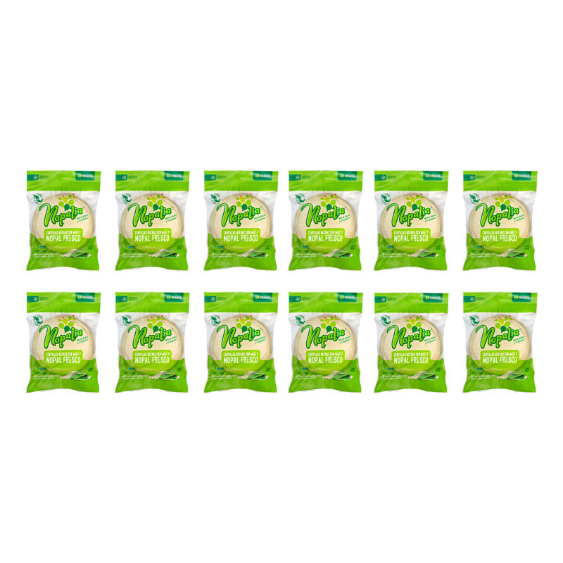 Tortillas De Nopal Y Maíz Nopalia 12 Piezas De 450gr