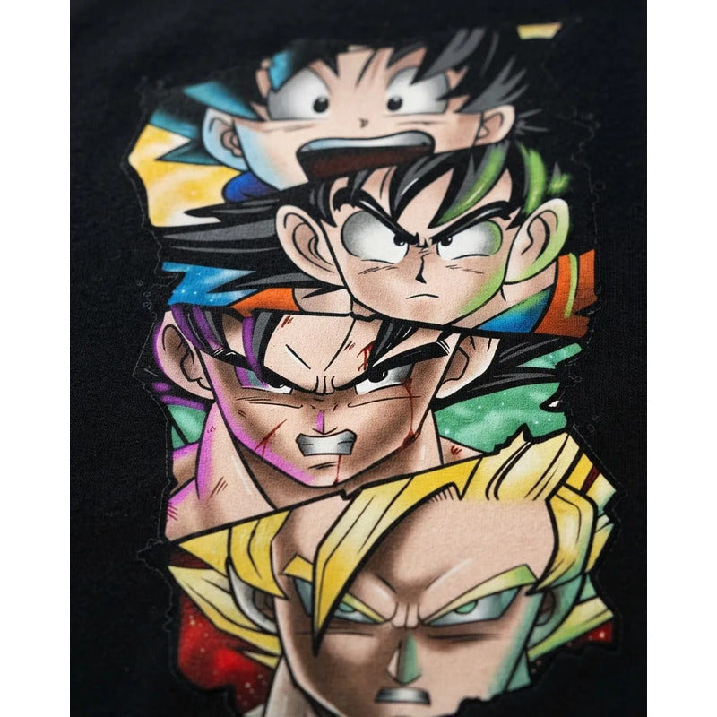 Playera Negra Dragon Ball Z Negro Dagon Ball S Lisa
