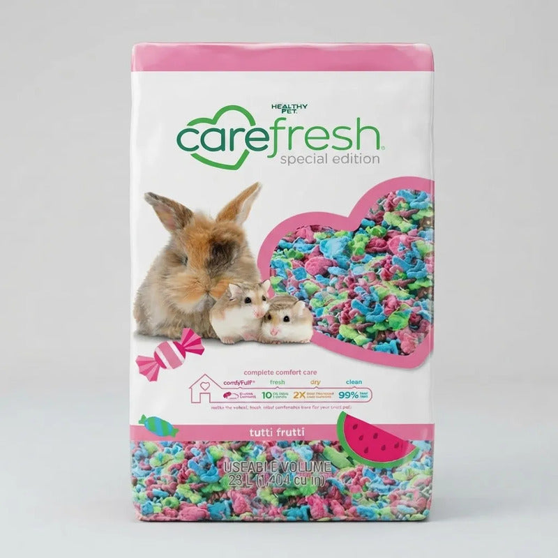 Sustrato De Papel Desme. Multicolor Pequeños Mamíferos,23 L Rosa Chicle