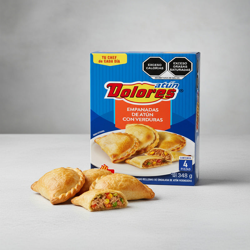 Empanadas De Atún Con Verduras Dolores 1 Paq De 348gr