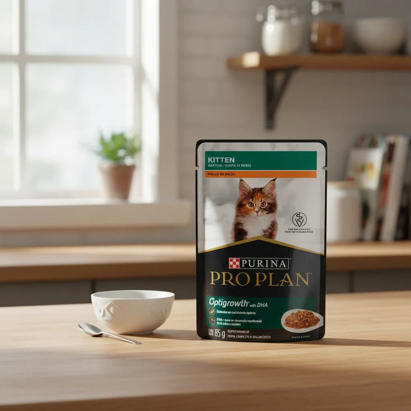 Alimento Húmedo Para Gatito Receta Pollo En Salsa, 85 G