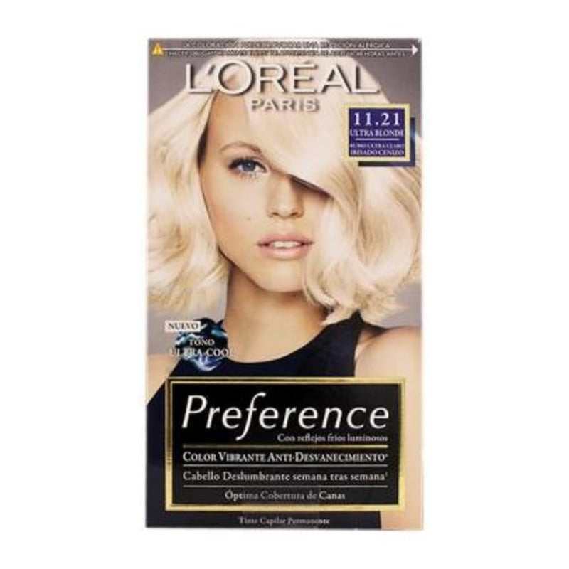 5 Pz Tinte Para Cabello L'oréal Paris Preference 11.21 Rubio 11.21