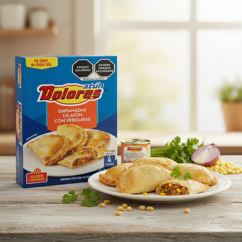 Empanadas De Atún Con Verduras Dolores 2 Paq De 348gr