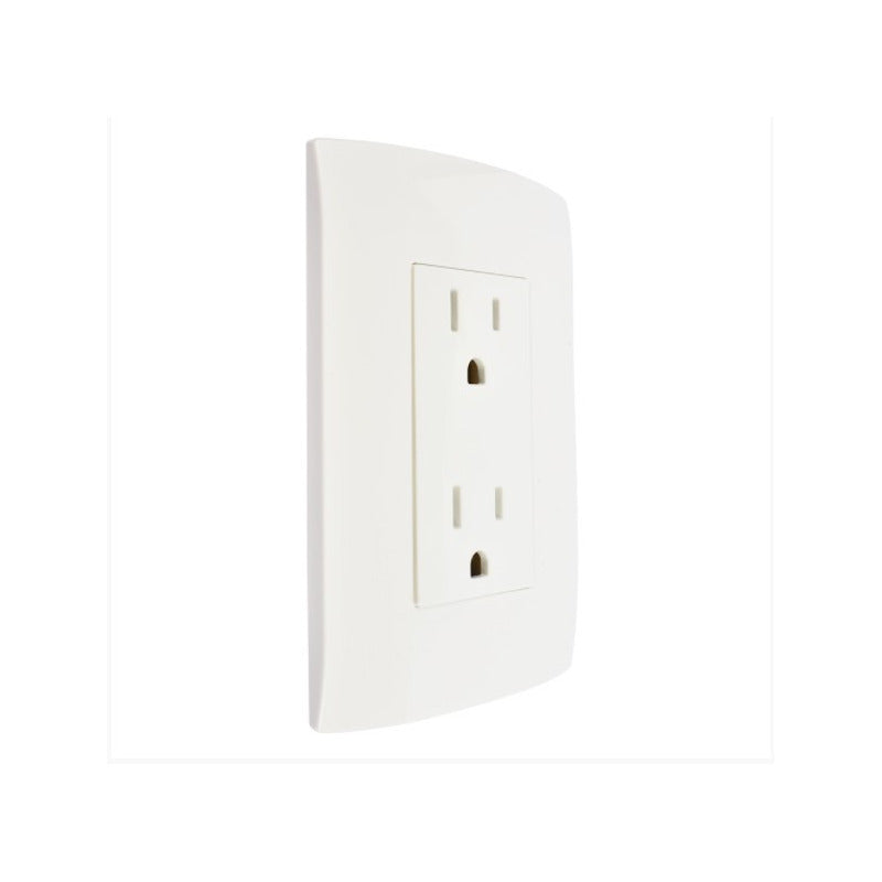 Contacto Con Placa Dúplex 2p+t Blanco  Shschneider Electric Blanco