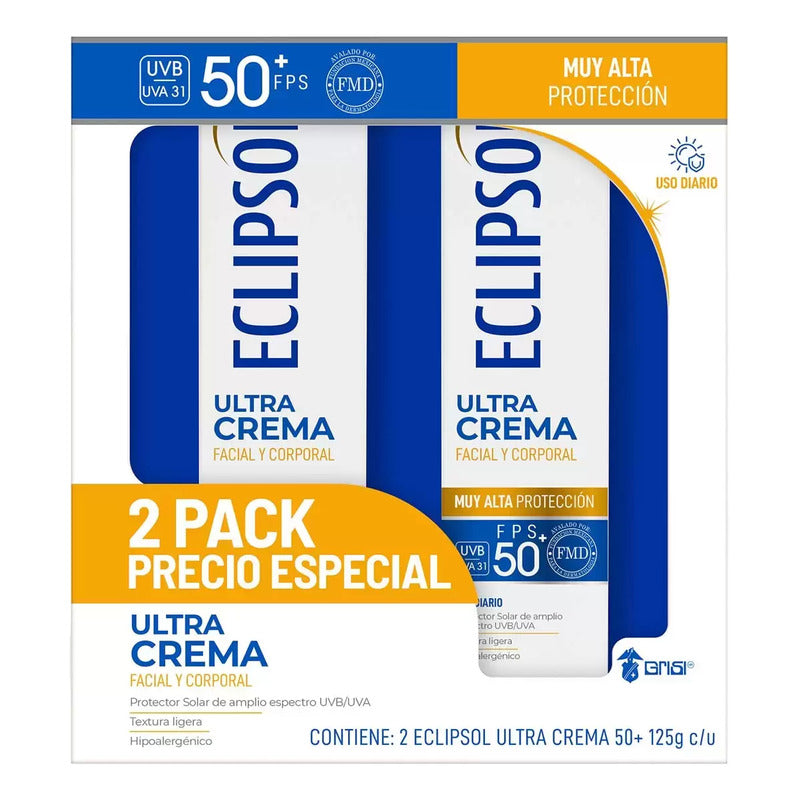 Eclipsol Bloqueador Solar Fps 50 (2 Piezas)