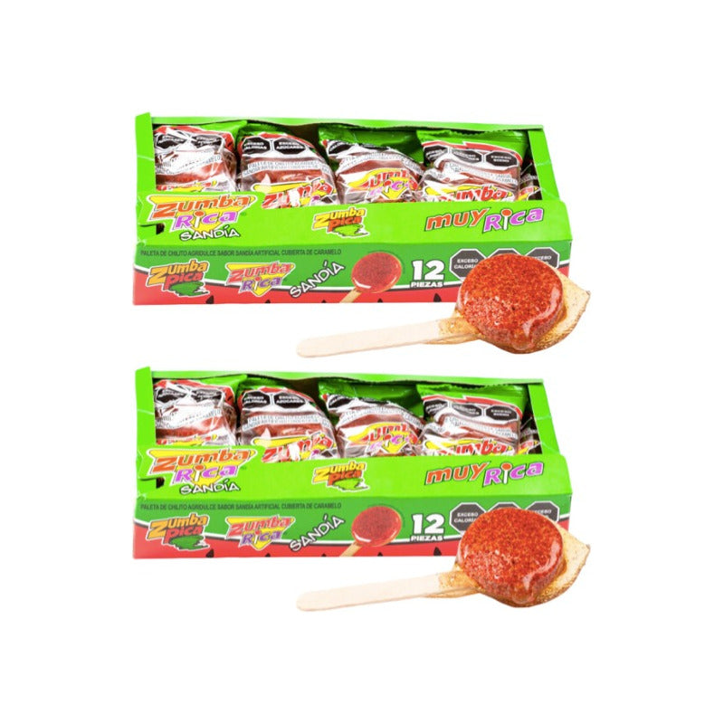 Zumba Pica Rica Paleta Sandía 24 (2pzas)