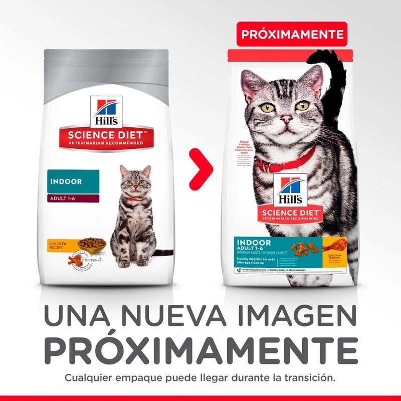 Hill's Science Diet Adult Indoor, Alimento Saludable Para Gato Adulto De Interiores 7kg