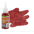 Diamantina Con Pegamento Brilla Pega Color Rojo 3 Pz De 50ml Rojo