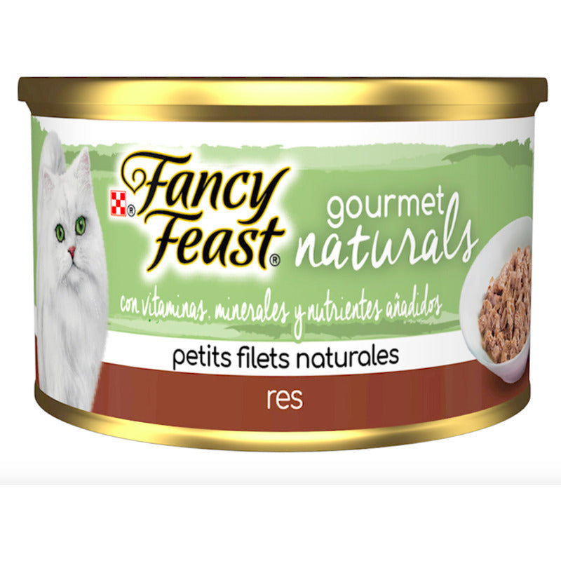Fancy Feast Gourmet Naturals P/gato Filets Res 6 Pzas De 85g