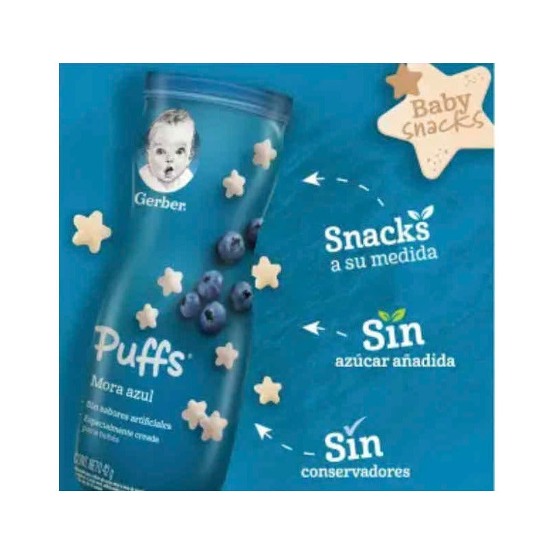 Snack Puff Gerber 4 Pzas De 42 G