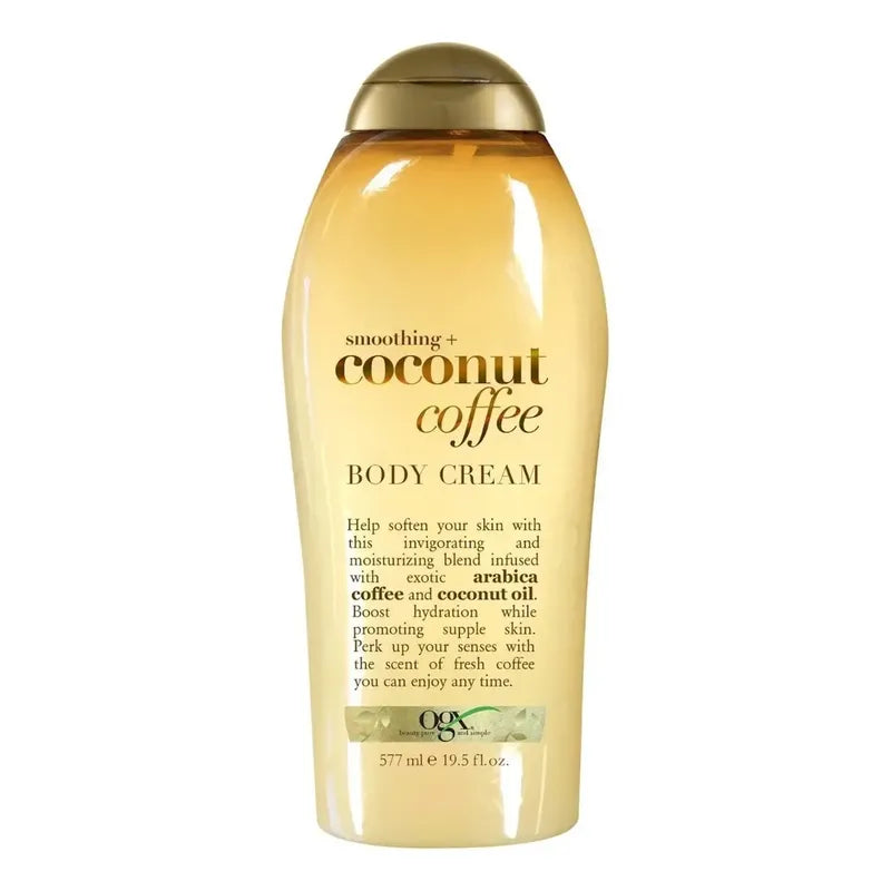 Ogx Crema Corporal Suavizante Con Coco Y Café, Fragancia Coco-café, 577ml