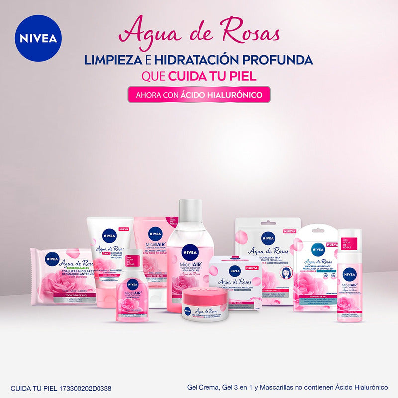 Agua De Rosas Nivea Mascarilla Contorno De Ojos 1 Pieza