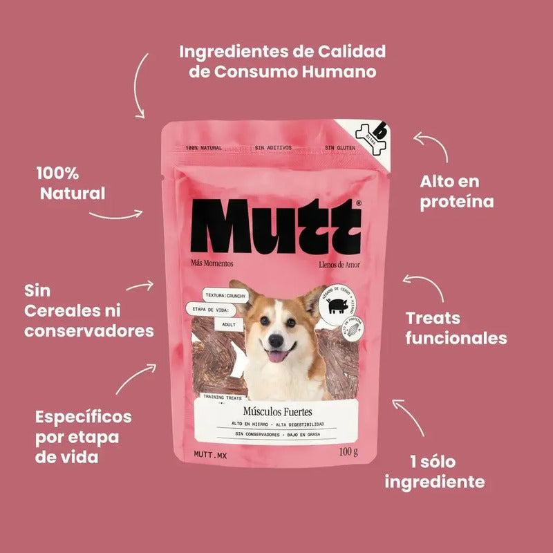 Premios Perro Mutt Hígado De Cerdo 100g Músculos Fuertes